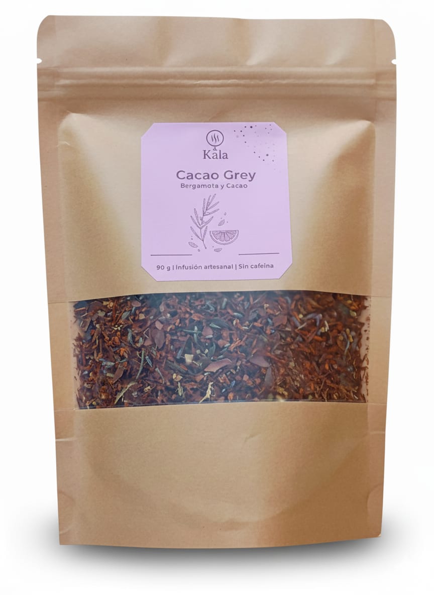 Cacao Grey – Infusión Artesanal de Rooibos con Cacao y Cítricos