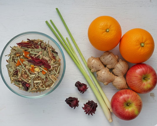 Amanecer Andino – Infusión Artesanal Cítrica y Energizante de Rooibos