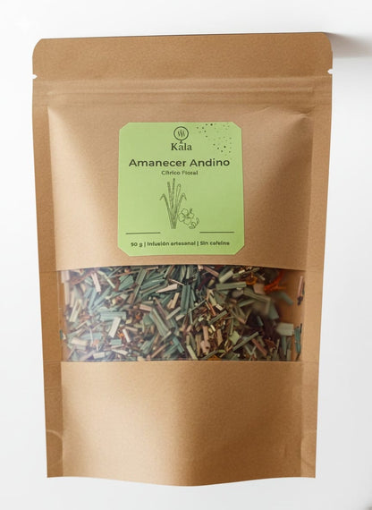 Amanecer Andino – Infusión Artesanal Cítrica y Energizante de Rooibos