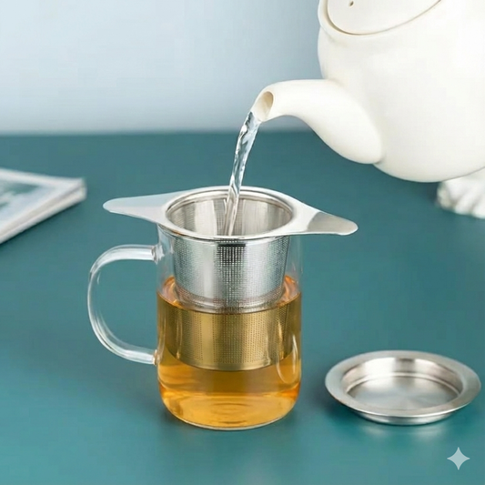 Filtro de Té Acero Inoxidable con Tapa | Infusiones