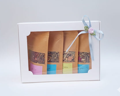 Pack de Regalo – 4 Infusiones Artesanales de Rooibos (20 g c/u)