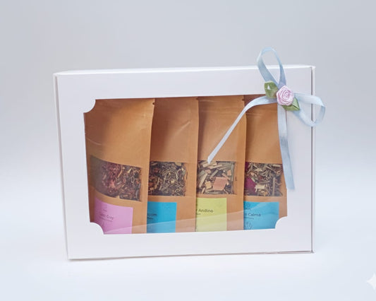 Pack de Regalo – 4 Infusiones Artesanales de Rooibos (20 g c/u)